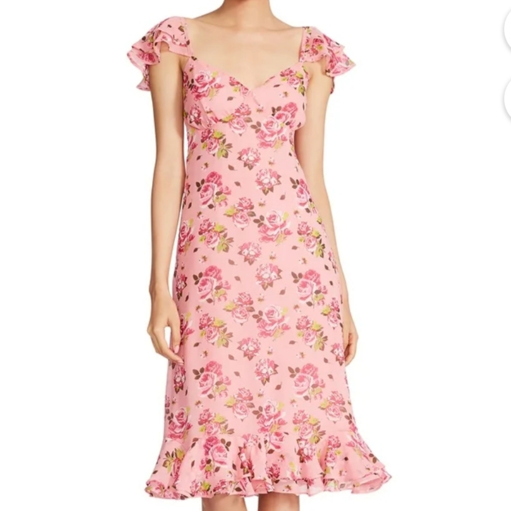 NWT Luv Betsey By Betsey Johnson Women's Pepper Midi Dress.